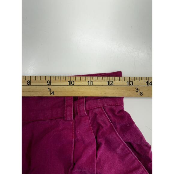 Rafaella Womens Shorts Size 6 Pink High Waisted Linen Blend - Picture 6 of 10
